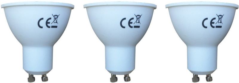 GU10 - LED Spot - Daglichtwit - 3W - 3 Stuks - Bajonetsluiting