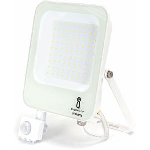 Buitenlamp wit met IR bewegingssensor | LED 50W~4700Lm=500W schijnwerper | daglichtwit 6500K | waterdicht IP65