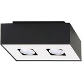 Plafondlamp MONO 2 zwart - 24x14x11cm 2x GU10 - IP20 230 V AC