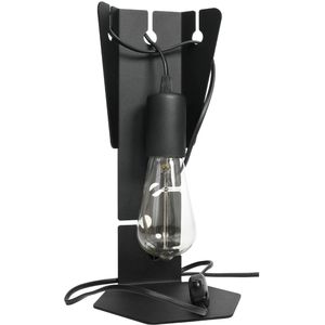 Tafellamp ARBY zwart - 1x E27 lampvoet - 15x15x31cm - IP20