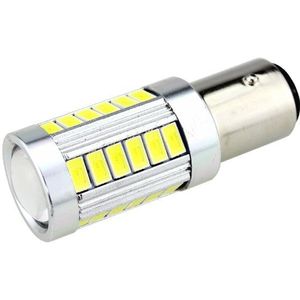 Auto LEDlamp | LED BAY15D knipperlicht | 33-SMD daglichtwit 6500K met lens | 10-30V