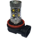 H11 koplamp set 50W | 10-SMD daglichtwit 6000K met lens | 12V