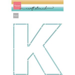 Ps8149 Craftstencil - K-Letter - A5