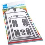 Cr1576 Craftable snijmal - Slimline tags - 10 delige set - 95x207mm