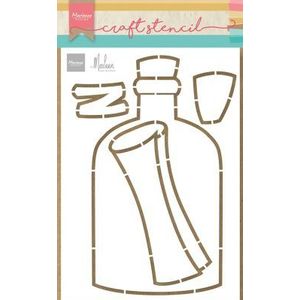 Ps8092 Craft stencil - Message in a bottle by Marleen