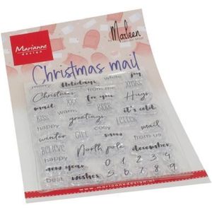 Cs1070 Clear stamp - Christmas mail by Marleen - English