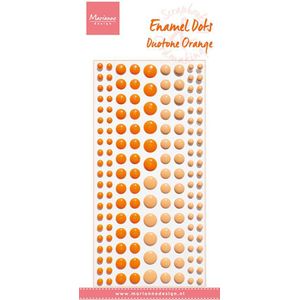 Pl4528 Enamel dots - Duotone Orange - 156 stuks en in 3 afmetingen