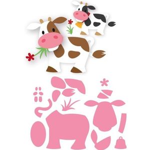Col1426 Colletable snijmal - Eline's cow - Koe - Marianne design
