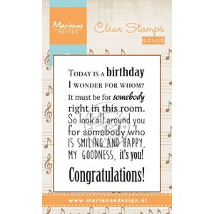 Cs0965 Stempel - Today is a birthday