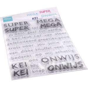 Cs1066 Clear stamp - SUPER-MEGA-KEI-ONWIJS - 40delige stempel set