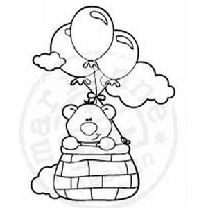 Sf1108 Stempel - In the air - In de luchtballon