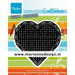 Cr1482 Craftable snijmal - Cross Stitch - Heart - Hart - Marianne design