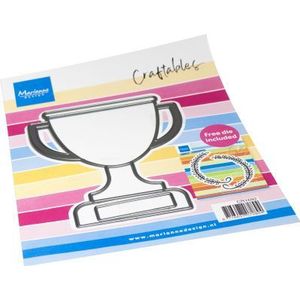 Cr1692 Craftable snijmal - Trophy XL, Beker XL is een2 delige snijmal - 85x106mm met een gratis mal CR1371