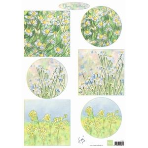 It601 Knipvel - Tiny's flower meadow 1 - vel met 6 plaatjes - A4
