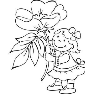 Ec0125 Stempel - Eline's Flower Girlz Wilde rozen