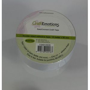 Craftemotions - EasyConnect dubbelzijdige klevende tape 10meter x 35mm