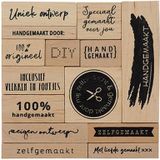 Cs1074 Houtstempel set - Zelfgemaakt - 14 delige set met Nederlandse teksten