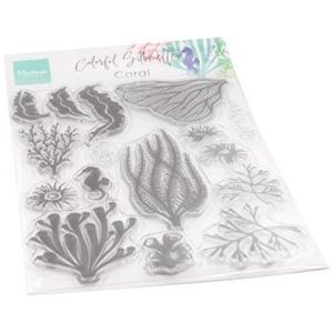 Cs1062 Clear stamp - Colorfull Silhouette - Coral - 16delig