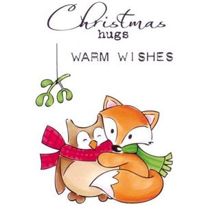 Ec0148 Stempel - Eline's Christmas hugs