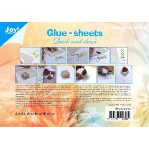 6500/0035 Joy Crafts - Glue sheets - 4x A4 vel
