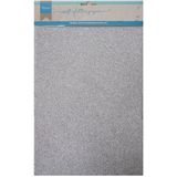 Ca3142 Soft Glitter paper - Zilver - 5vel - A4