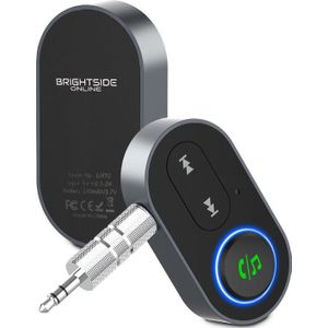 Brightside Bluetooth 5.3 Receiver - Auto Bluetooth Ontvanger - Handsfree Bellen - Audio Receiver - Draadloos