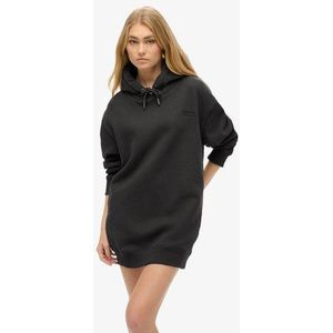 Superdry Damen Essential Hoodie-kleid Schwarz - Größe: 42-44