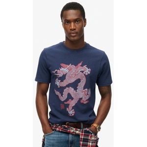 Superdry Herren x Komodo Vintage T-shirt Marineblau - Größe: L