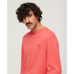 Superdry Herren Vintage Sweatshirt mit Waschung Koralle - Größe: L