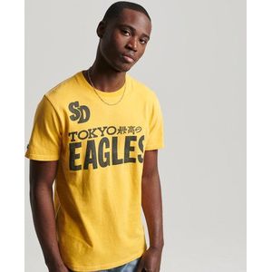 Superdry Herren Klassisches Limited Edition Vintage 04 Rework T-shirt Gelb - Größe: Xxl