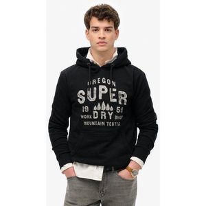 Superdry Men's Work Shop Kapuzenjacke Schwarz - Größe: S