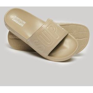 Superdry Damen Vegan Code Core Badesandalen Beige - Größe: L