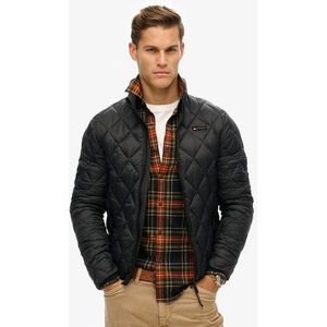 Superdry Herren Fuji Lite Jacke mit Rautensteppung Schwarz - Größe: XL