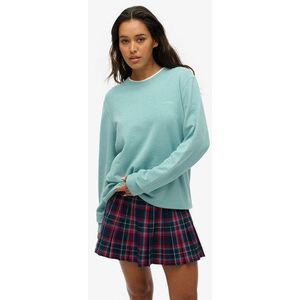 Superdry Damen Klassisches, übergroßes Sweatshirt Blau - Größe: XL