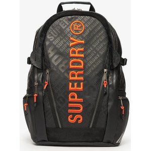 Superdry Damen Schwarz Tarp Aop Rucksack Bedruckt, Größe: Einheitsgröße