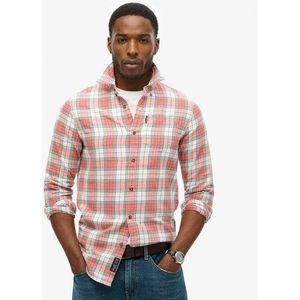 Superdry Herren Vintage Karohemd aus Bio-baumwolle Weiß - Größe: S