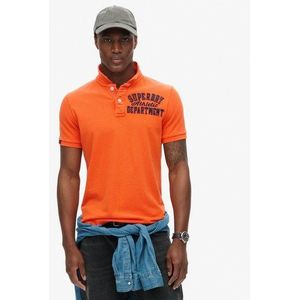 Superdry Herren Vintage Athletic Polohemd Orange - Größe: S
