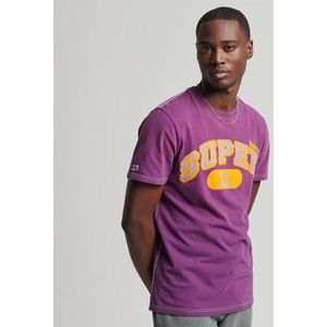 Superdry Herren Klassisches Limited Edition Vintage 05 Rework T-shirt Lila - Größe: Xxl
