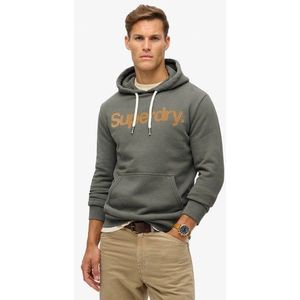 Superdry Herren Klassisches Core Hoodie mit Logo Kaki - Größe: XL