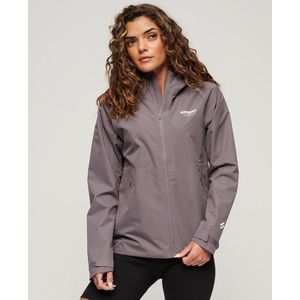 Superdry Damen Sport Wasserdichte Jacke Grau - Größe: 42