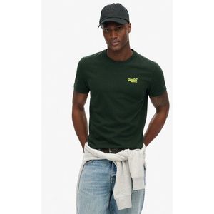 Superdry Herren Essential T-shirt aus Bio-baumwolle mit Logo Grün - Größe: Xxxl