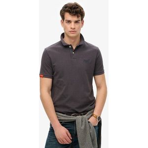 Superdry Men's Vintage Destroyed Polohemd Schwarz - Größe: S
