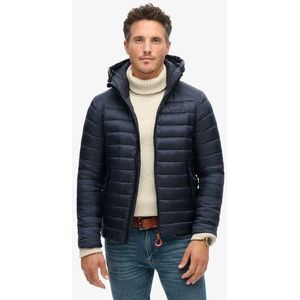Superdry Herren Marineblau Fuji Sport Steppjacke mit Kapuze, Größe: L - Größe: L