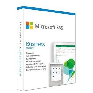 Microsoft 365 Business Standard - 12 maanden/1 apparaat - Meertalig (PC/MAC)