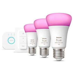 Philips LED Hue White and Color startpakket - E27 - Dimbaar