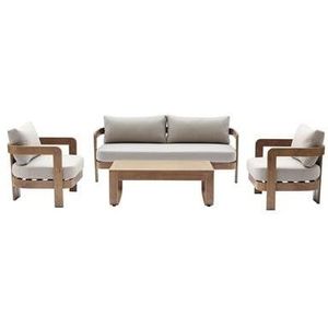 Sens-Line - Santiago - Loungeset - Naturel - Weerbestendig Materiaal
