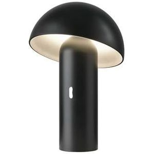 Sompex Svamp Tafellamp Zwart 25cm oplaadbaar