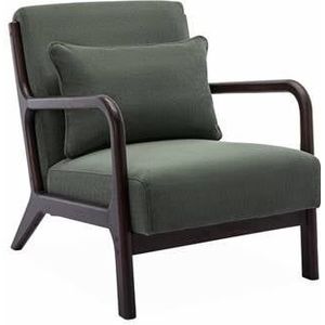 sweeek - Groene ribfluwele fauteuil, Lorens