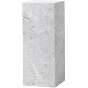 Audo Copenhagen Plinth Pedestal bijzettafel wit Carrara marmer