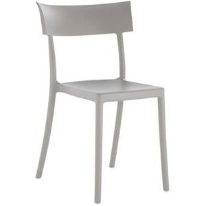 Kartell - Catwalk - Loungestoel - Grijs - Kunststof - Geschikt Voor Buiten